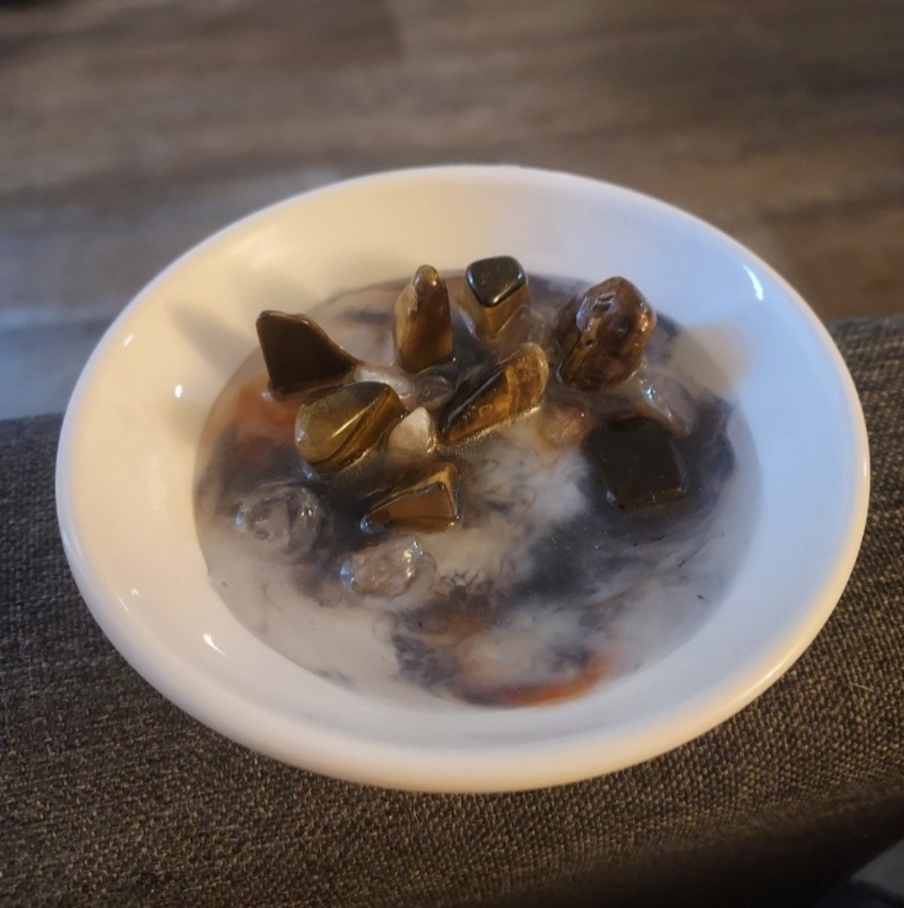 Tiger's Eye Gemstone Trinket Dish